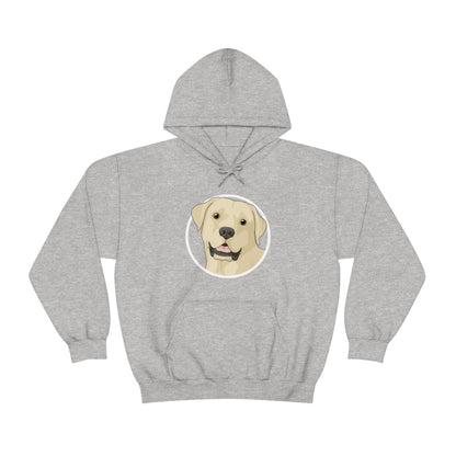 Yellow Labrador Retriever Circle | Hooded Sweatshirt - Detezi Designs-20509410872634861271