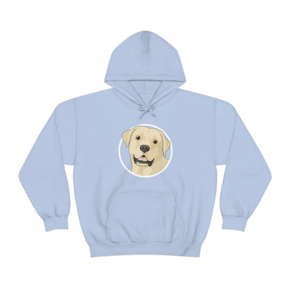 Yellow Labrador Retriever Circle | Hooded Sweatshirt - Detezi Designs-20762019544278507630