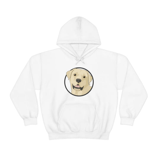 Yellow Labrador Retriever Circle | Hooded Sweatshirt - Detezi Designs-74790728940202620265
