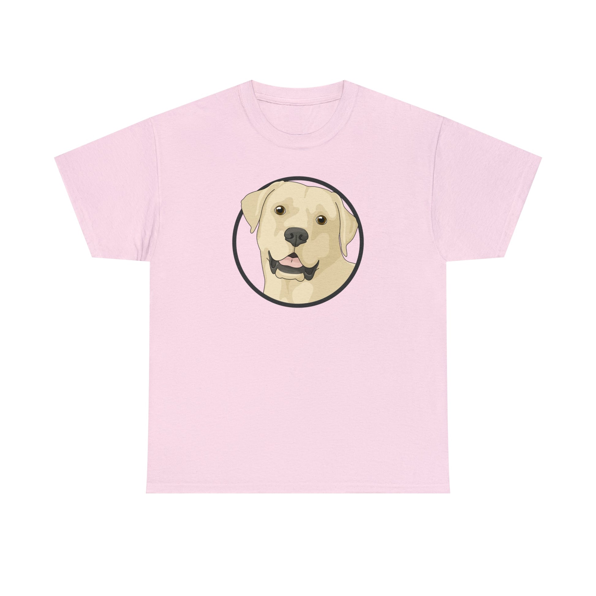 Yellow Labrador Retriever Circle | T-shirt - Detezi Designs-11677853187821514339