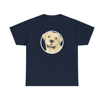 Yellow Labrador Retriever Circle | T-shirt - Detezi Designs-19892205779223085438