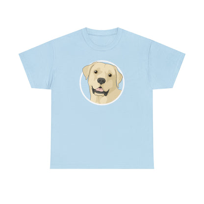 Yellow Labrador Retriever Circle | T-shirt - Detezi Designs-26738831091487207146