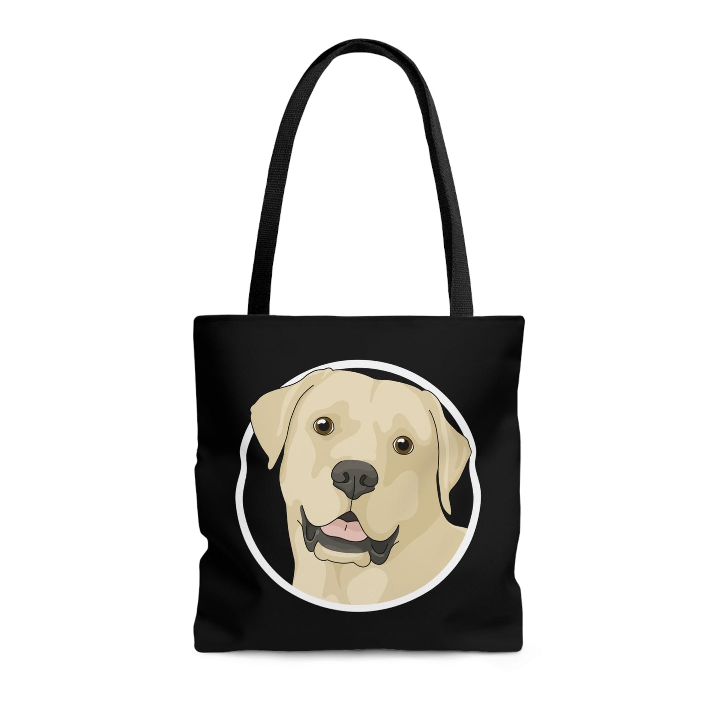 Yellow Labrador Retriever Circle | Tote Bag - Detezi Designs-29654223484048124672