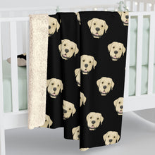 Load image into Gallery viewer, Yellow Labrador Retriever Faces | Sherpa Fleece Blanket - Detezi Designs-25146604827783682212

