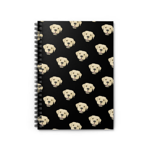 Yellow Labrador Retriever Faces | Spiral Notebook - Detezi Designs-11762466012264877352