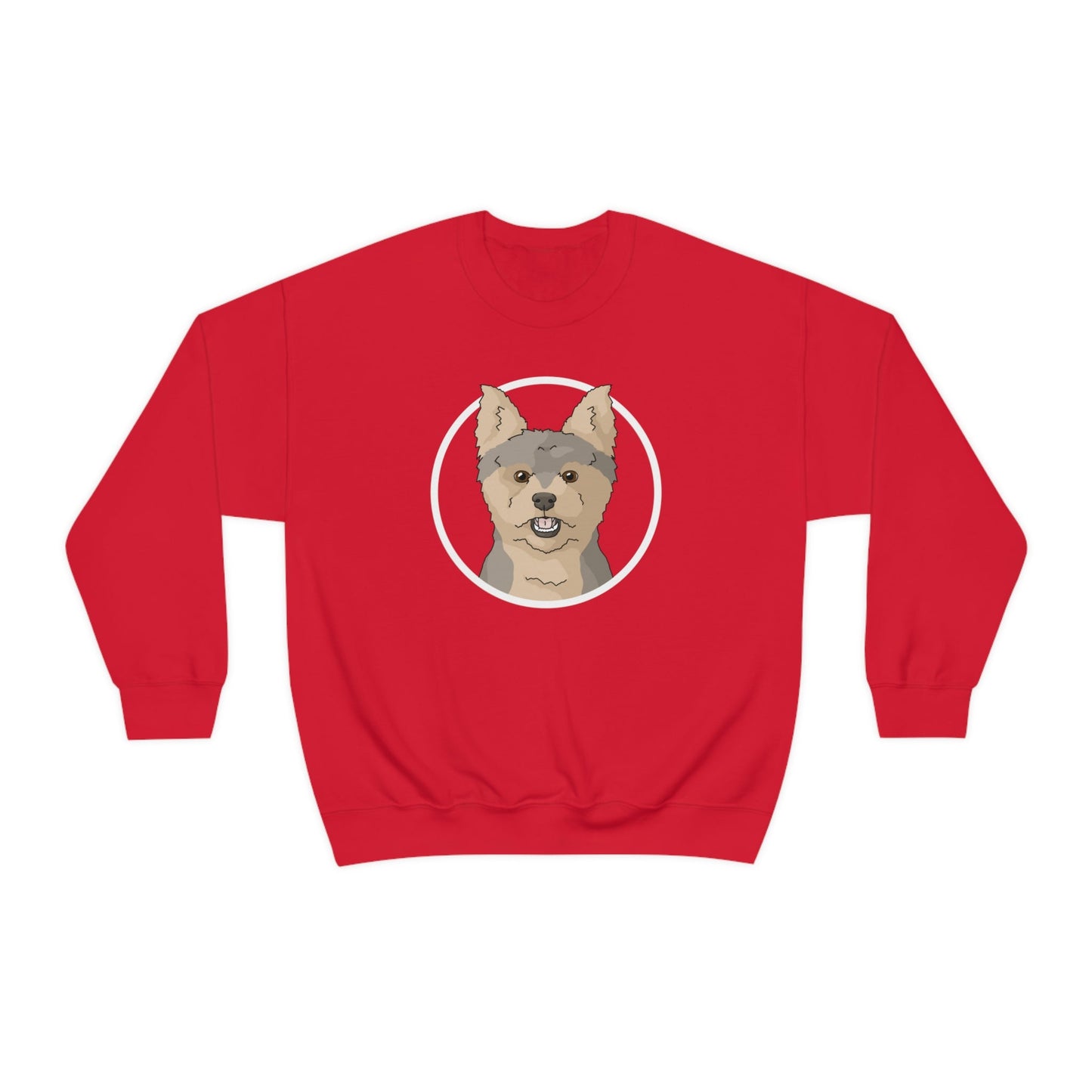 Yorkshire Terrier Circle | Crewneck Sweatshirt - Detezi Designs-16046655318523932236