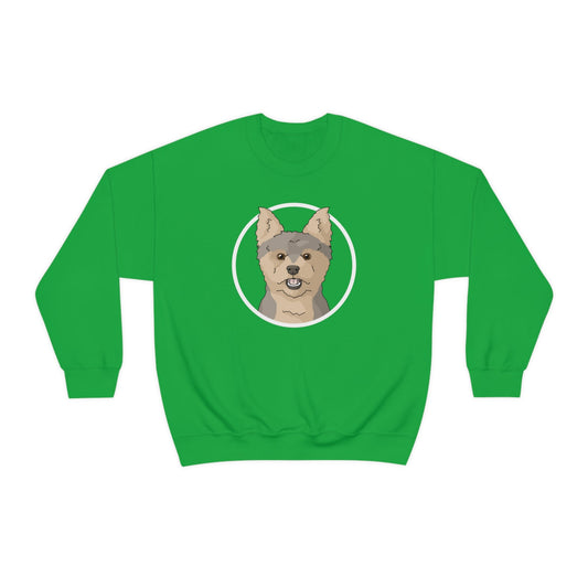 Yorkshire Terrier Circle | Crewneck Sweatshirt - Detezi Designs-20452361213721491124