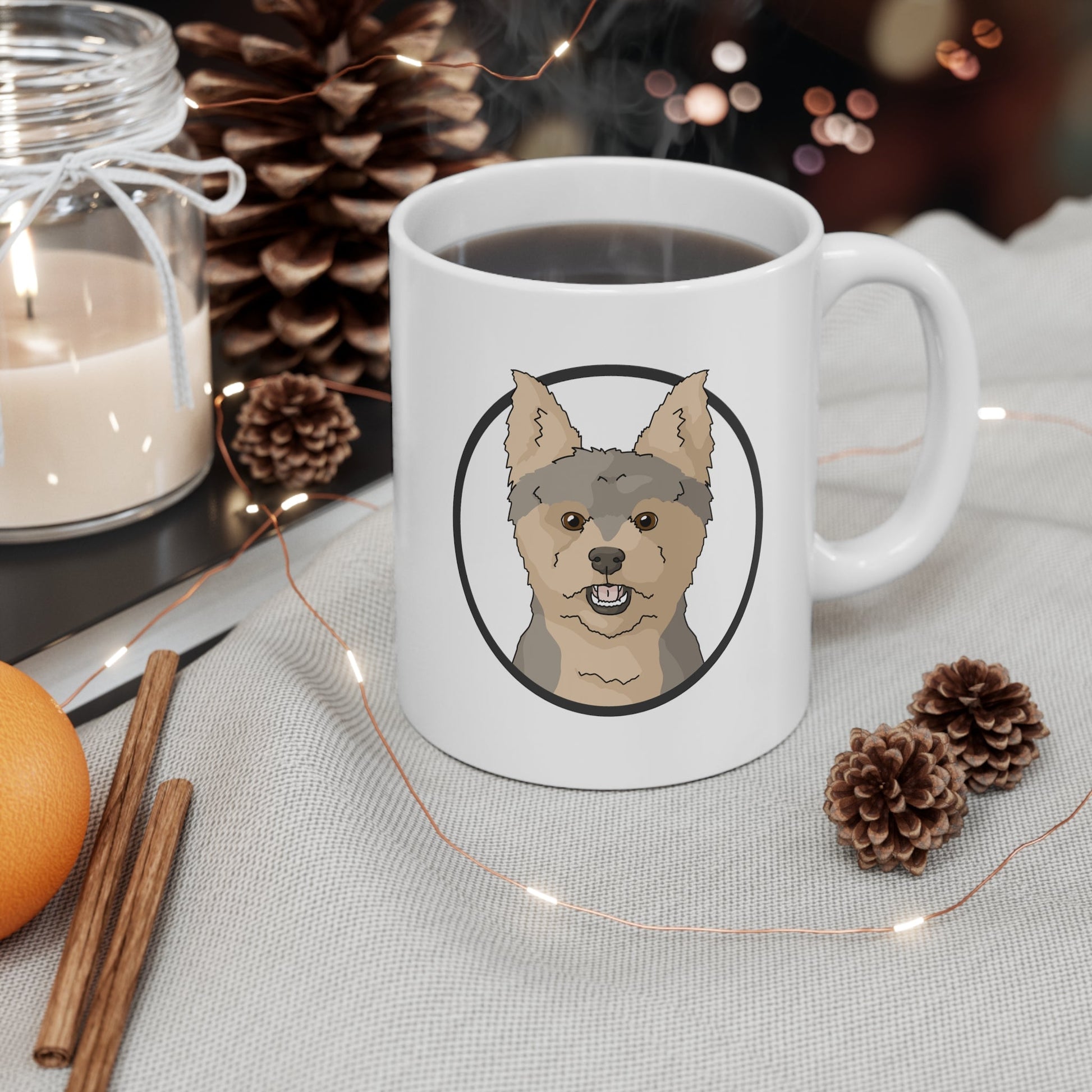 Yorkshire Terrier Circle | Mug - Detezi Designs-20853041010010179627