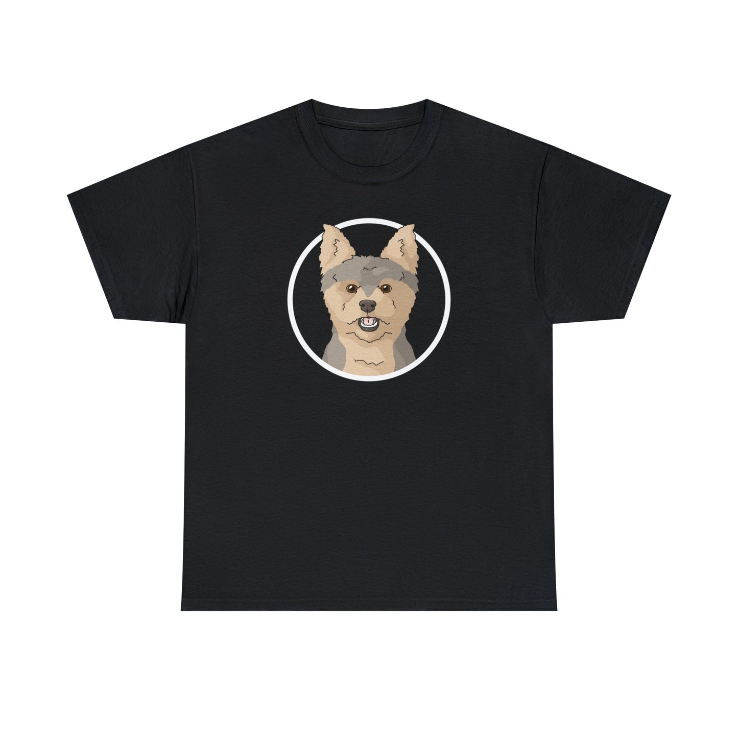 Yorkshire Terrier Circle | T-shirt - Detezi Designs-27113801651799768195