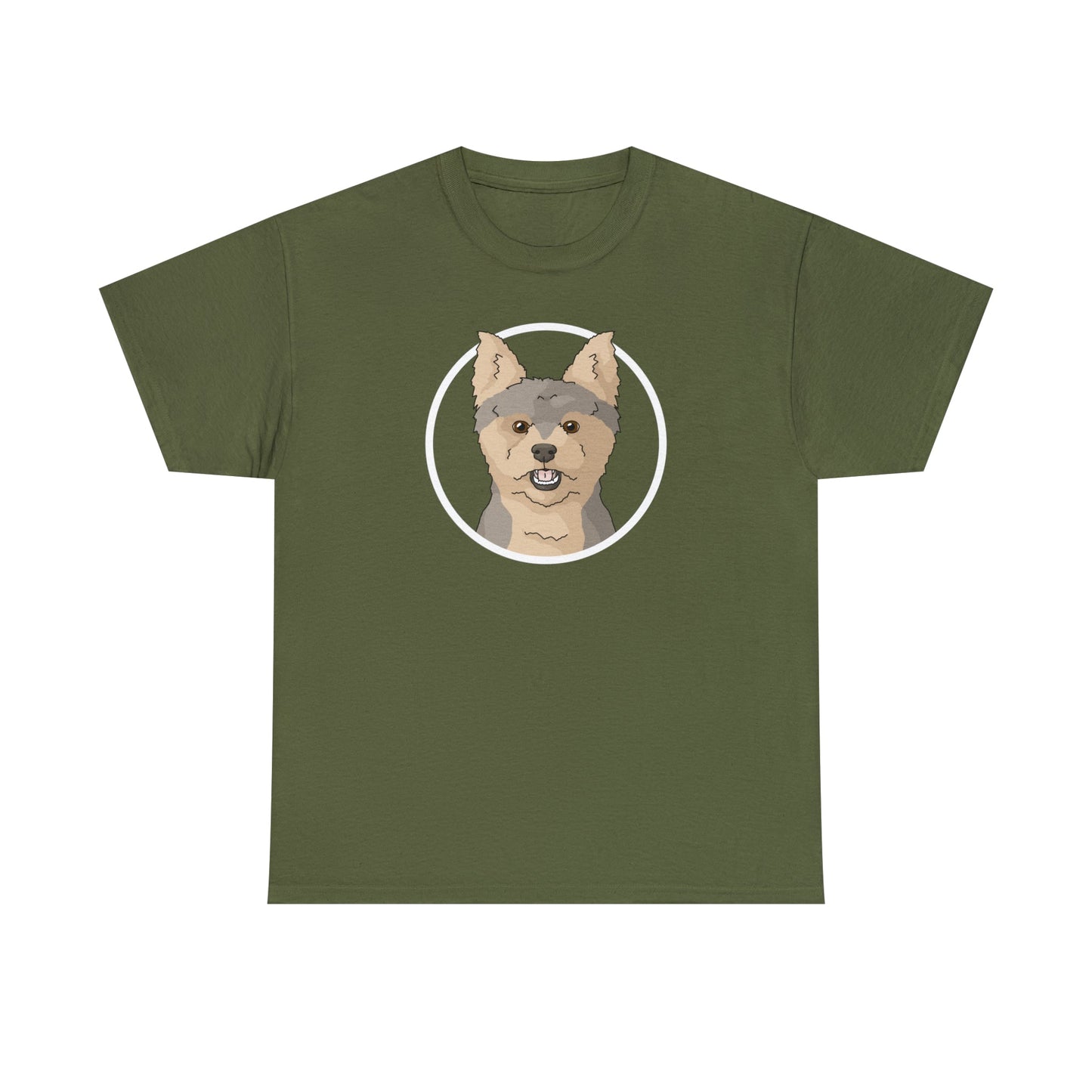 Yorkshire Terrier Circle | T-shirt - Detezi Designs-28336831049645753652