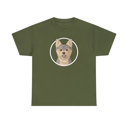 Yorkshire Terrier Circle | T-shirt - Detezi Designs-28336831049645753652