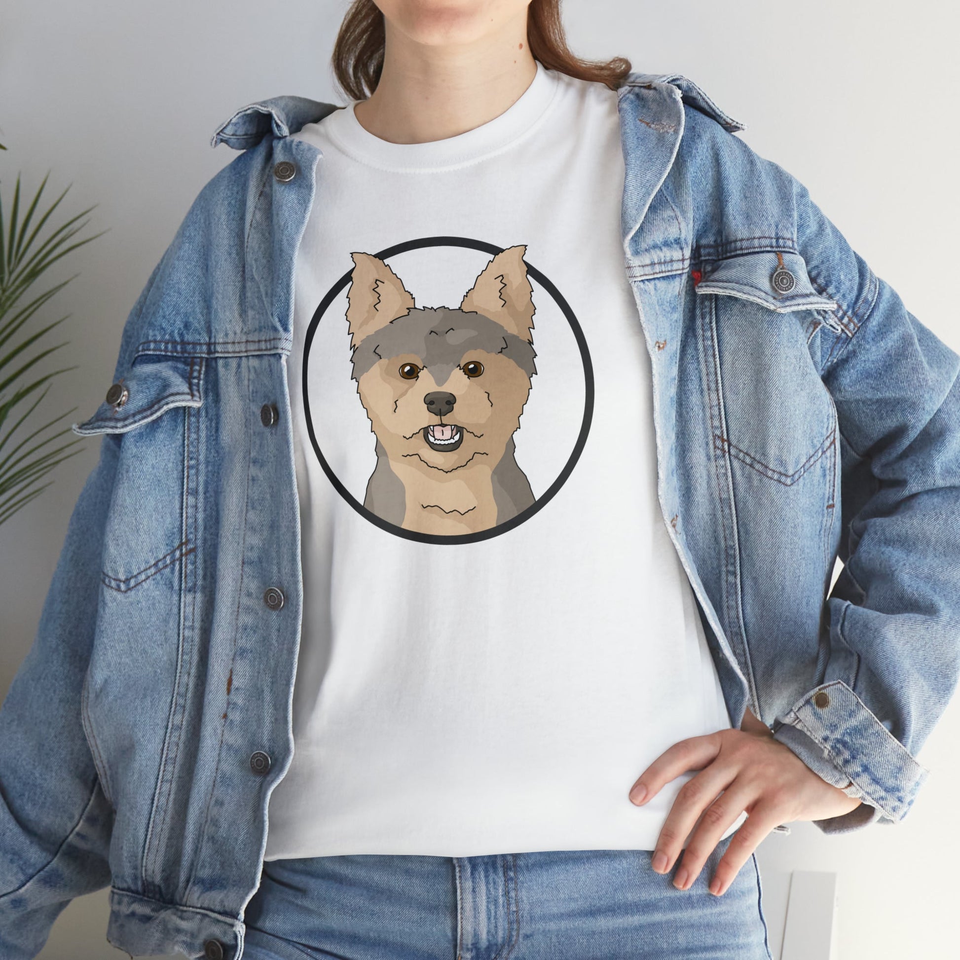 Yorkshire Terrier Circle | T-shirt - Detezi Designs-30383017725909392879