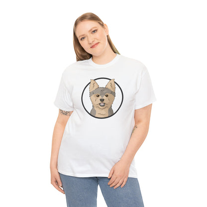 Yorkshire Terrier Circle | T-shirt - Detezi Designs-30383017725909392879