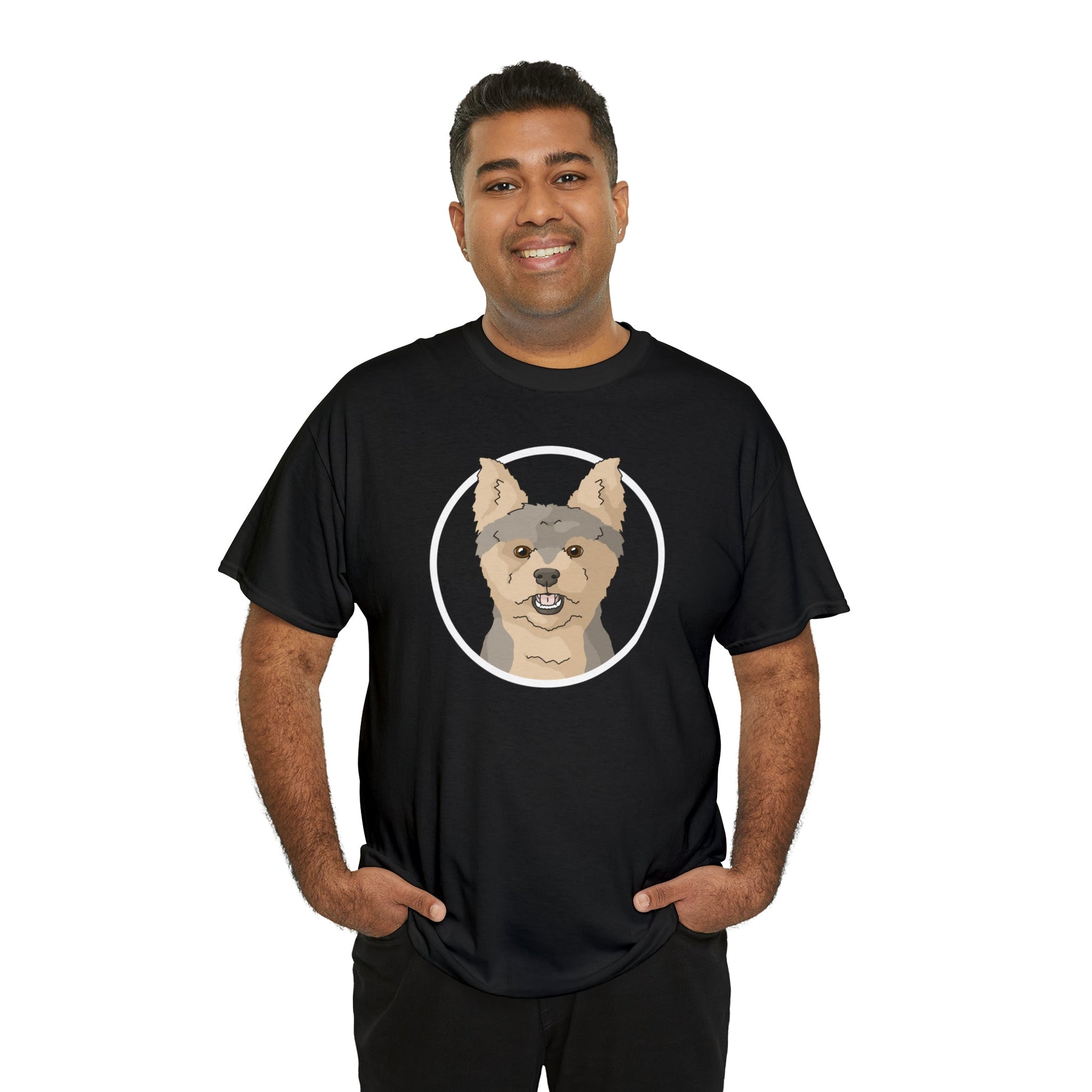 Yorkshire Terrier Circle | T-shirt - Detezi Designs-30383017725909392879