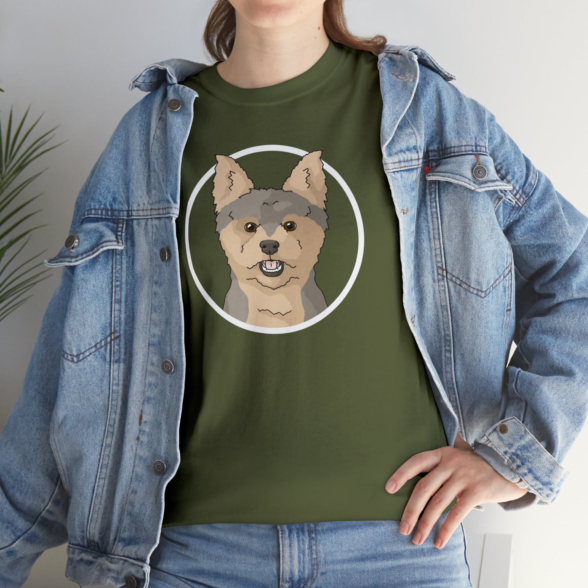 Yorkshire Terrier Circle | T-shirt - Detezi Designs-30383017725909392879