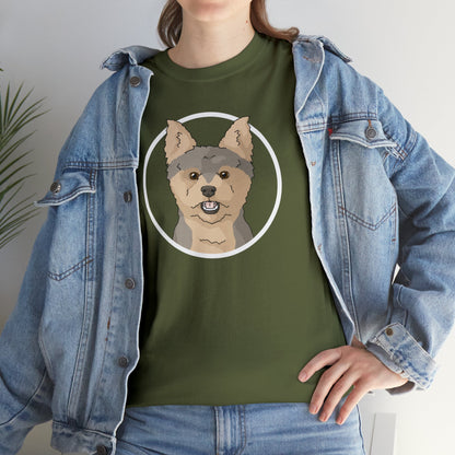 Yorkshire Terrier Circle | T-shirt - Detezi Designs-30383017725909392879