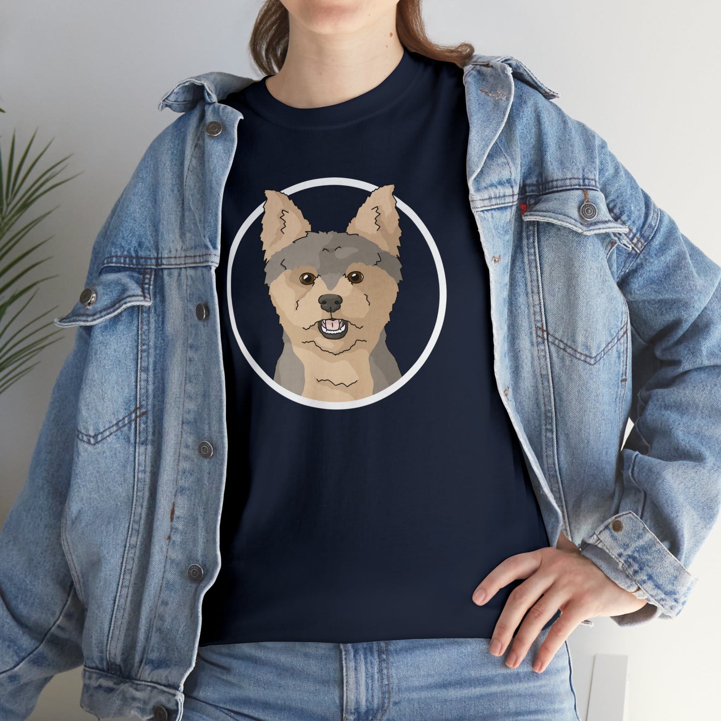 Yorkshire Terrier Circle | T-shirt - Detezi Designs-30383017725909392879