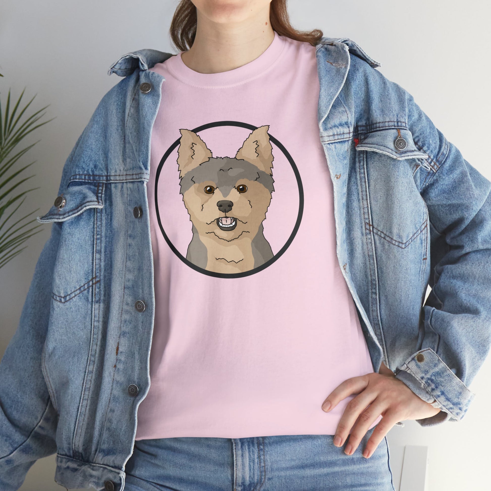 Yorkshire Terrier Circle | T-shirt - Detezi Designs-30383017725909392879