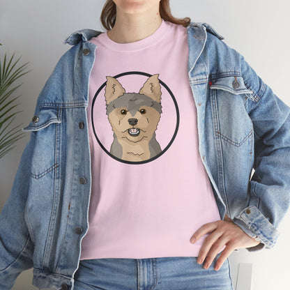 Yorkshire Terrier Circle | T-shirt - Detezi Designs-30383017725909392879