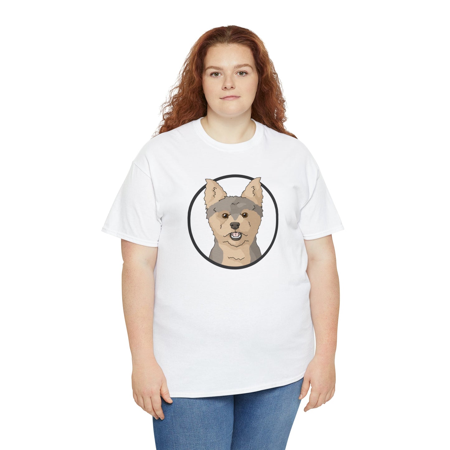 Yorkshire Terrier Circle | T-shirt - Detezi Designs-30383017725909392879