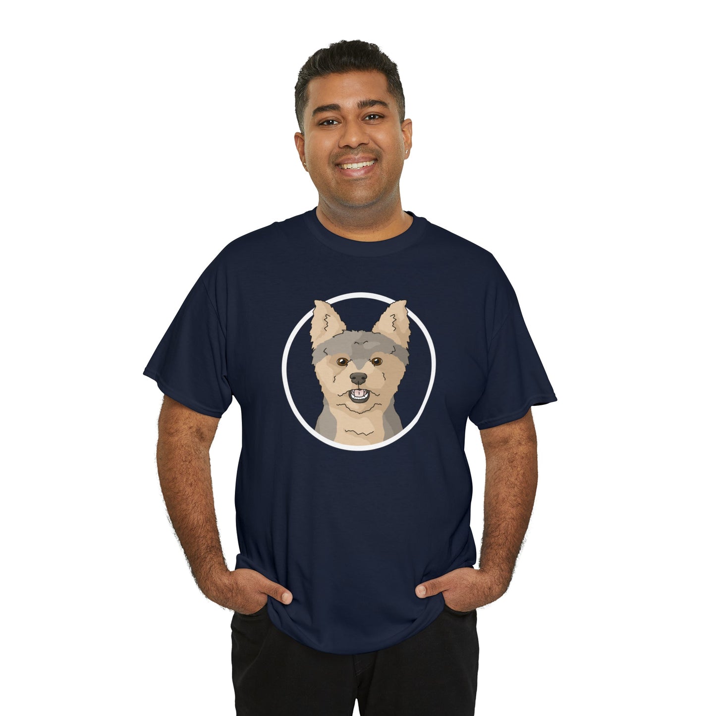 Yorkshire Terrier Circle | T-shirt - Detezi Designs-30383017725909392879