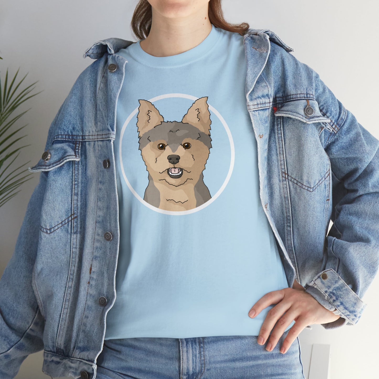 Yorkshire Terrier Circle | T-shirt - Detezi Designs-30383017725909392879