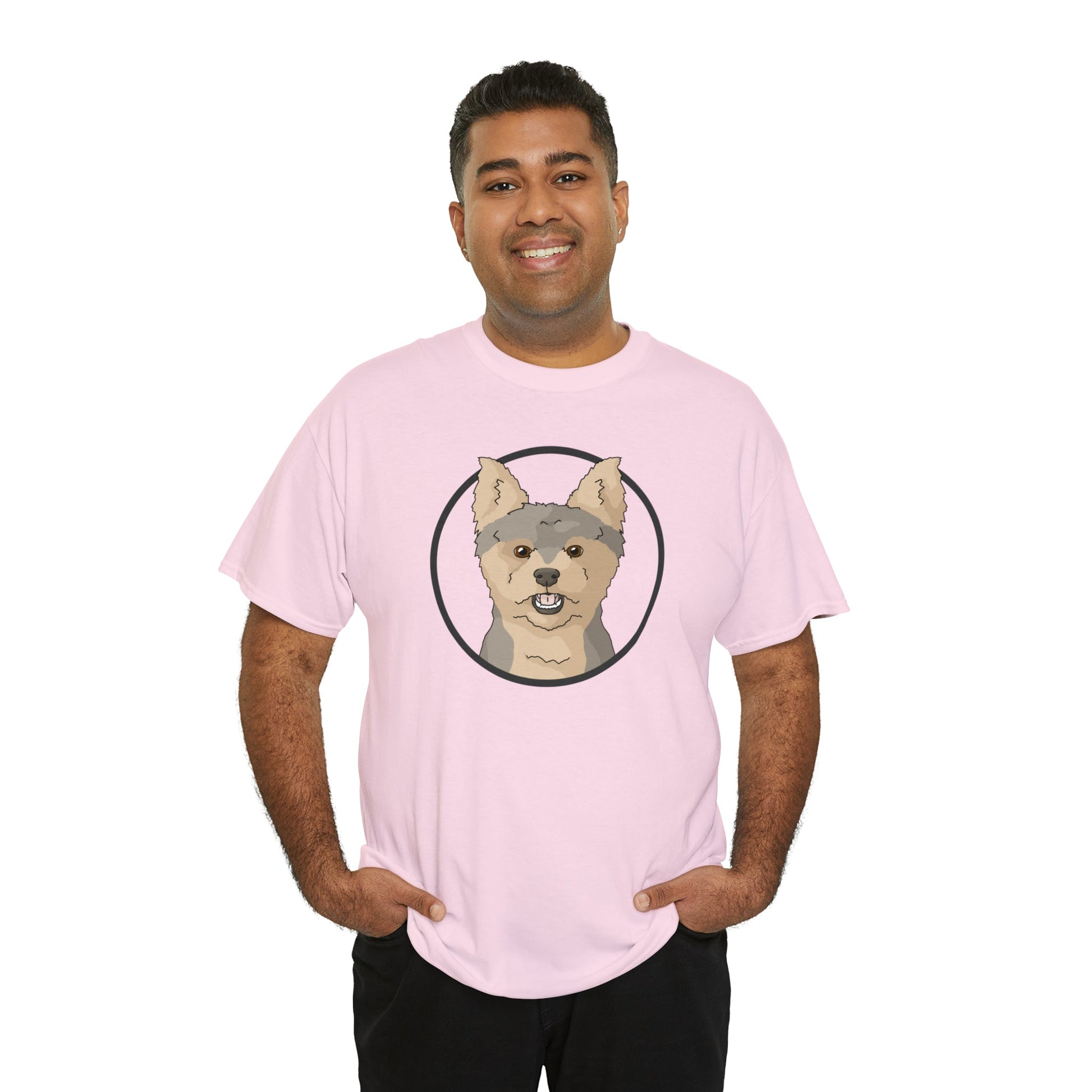 Yorkshire Terrier Circle | T-shirt - Detezi Designs-30383017725909392879