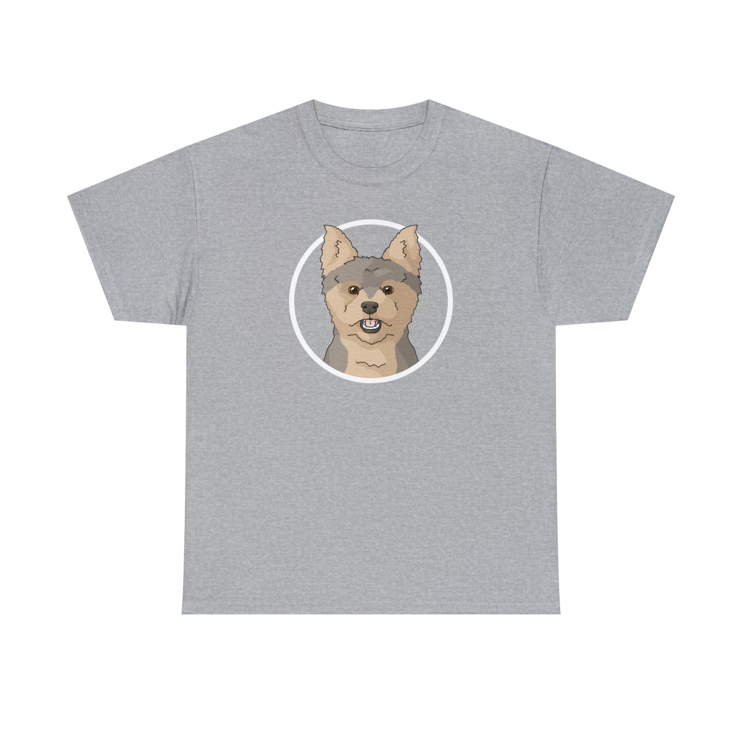 Yorkshire Terrier Circle | T-shirt - Detezi Designs-30383017725909392879