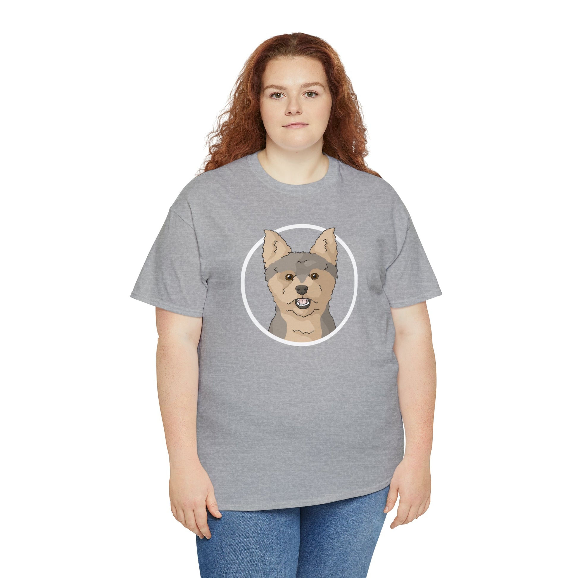 Yorkshire Terrier Circle | T-shirt - Detezi Designs-30383017725909392879