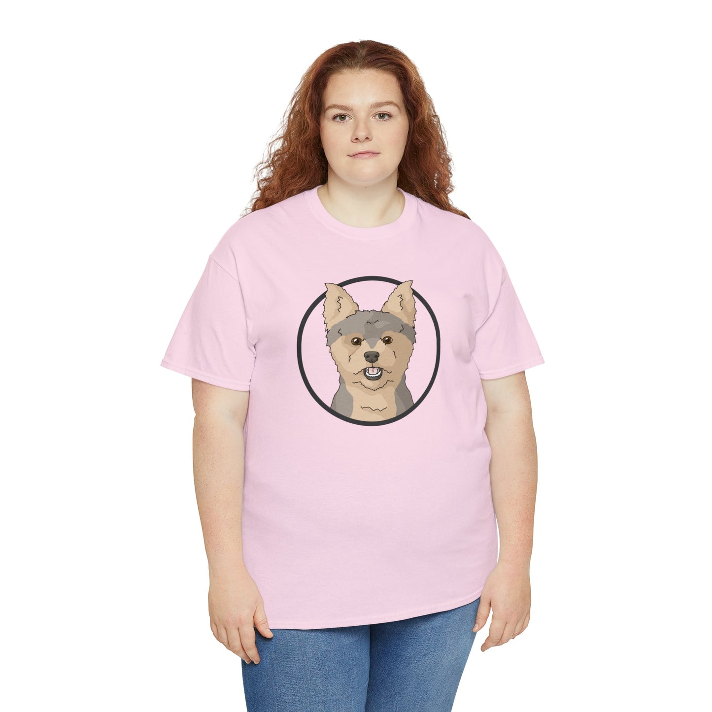 Yorkshire Terrier Circle | T-shirt - Detezi Designs-30383017725909392879