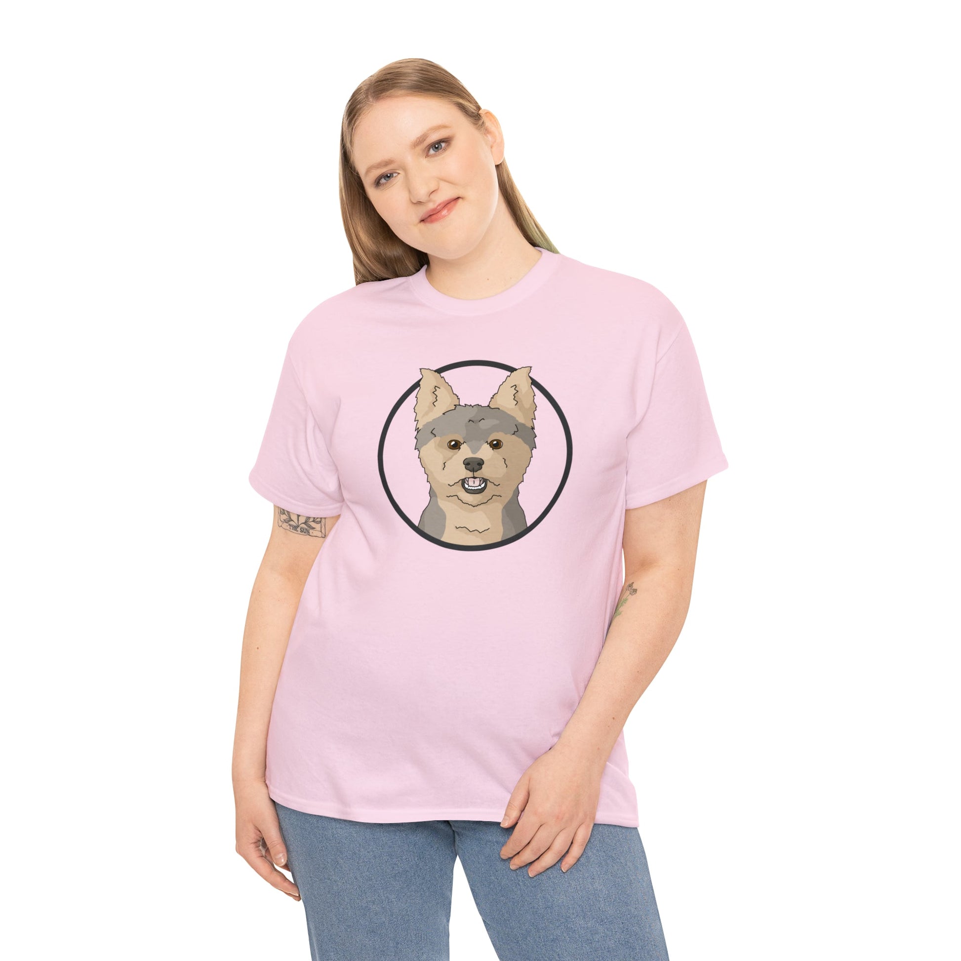 Yorkshire Terrier Circle | T-shirt - Detezi Designs-30383017725909392879