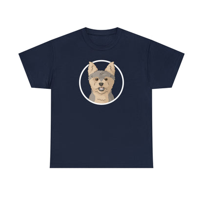 Yorkshire Terrier Circle | T-shirt - Detezi Designs-40701144248016308190