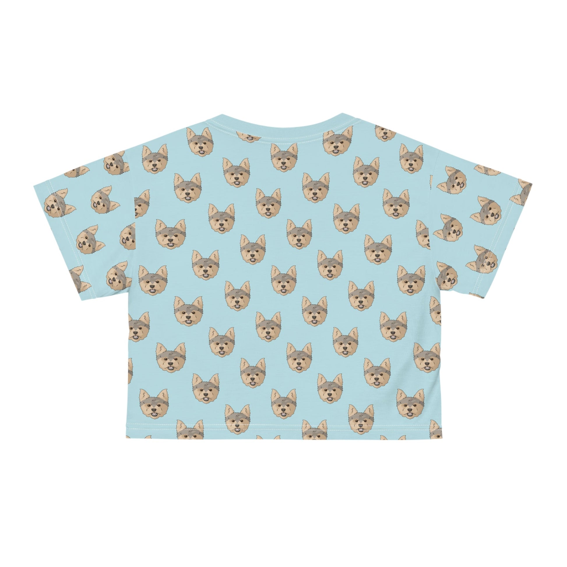 Yorkshire Terrier Faces | Crop Tee - Detezi Designs-GR001