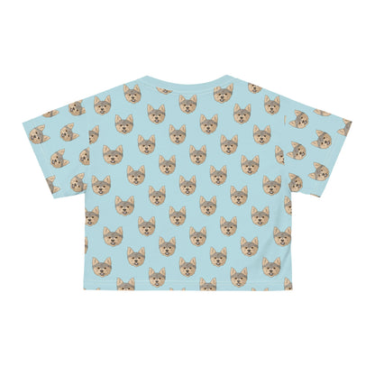 Yorkshire Terrier Faces | Crop Tee - Detezi Designs-GR001