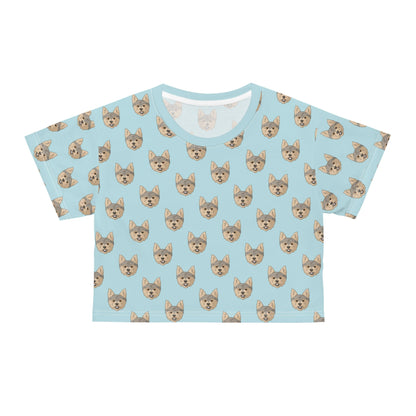 Yorkshire Terrier Faces | Crop Tee - Detezi Designs-GR001