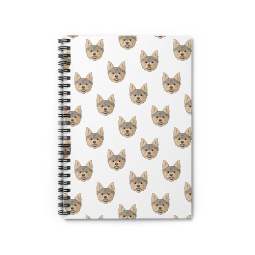 Yorkshire Terrier Faces | Spiral Notebook - Detezi Designs-13277377659567135137