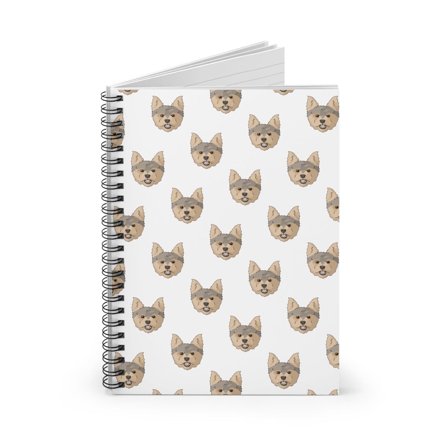 Yorkshire Terrier Faces | Spiral Notebook - Detezi Designs-13277377659567135137