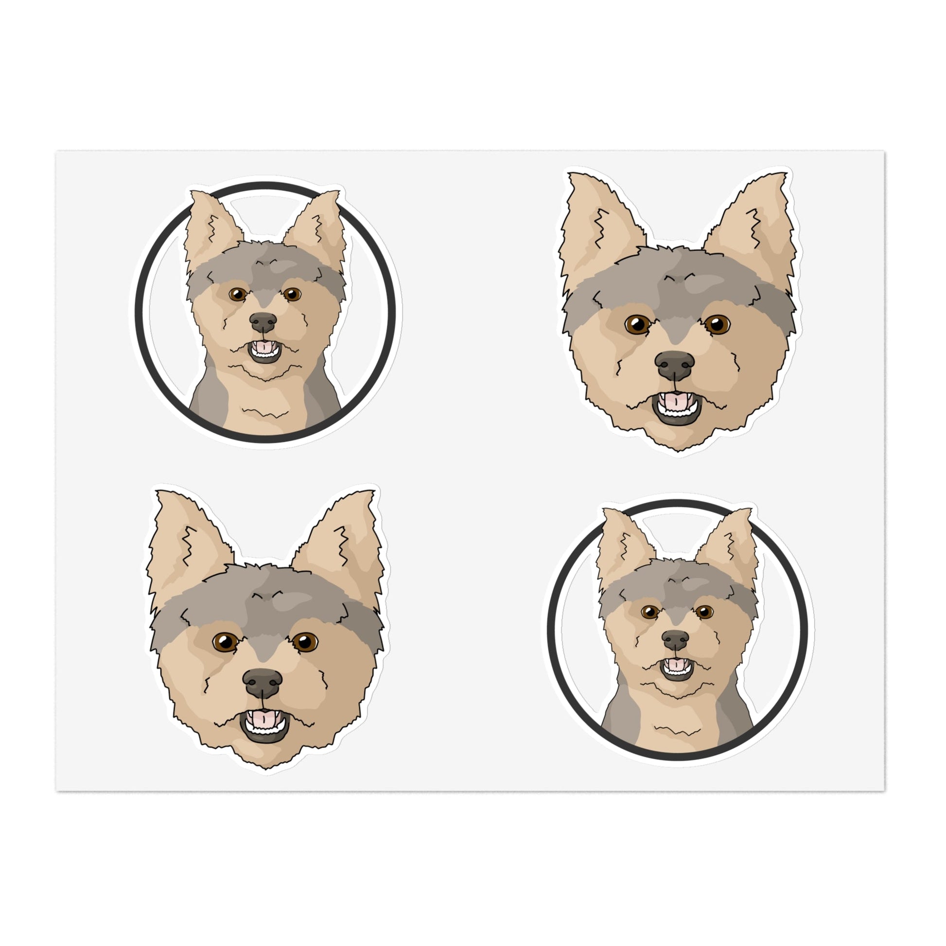 Yorkshire Terrier | Sticker Sheet - Detezi Designs-27888373759258737725