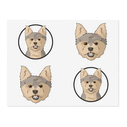 Yorkshire Terrier | Sticker Sheet - Detezi Designs-27888373759258737725