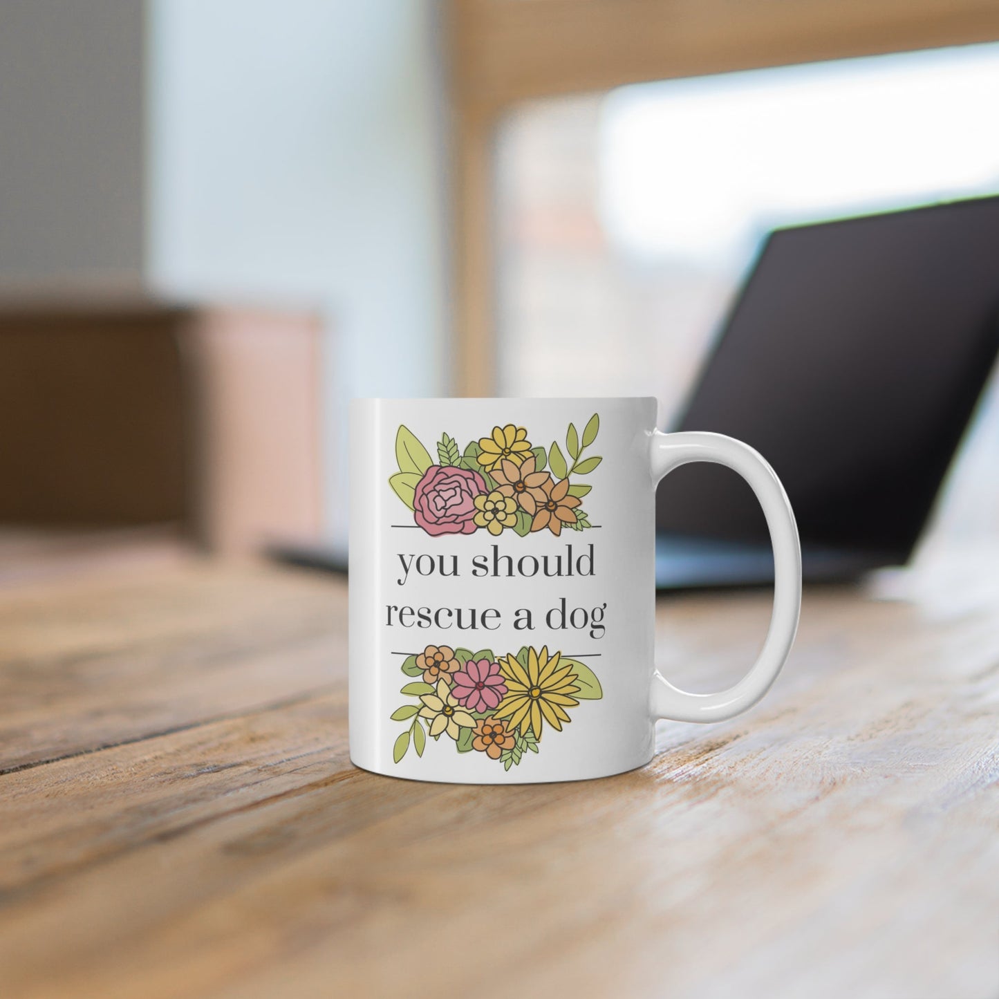 You Should Rescue A Dog | Mug - Detezi Designs-19298866001173905851